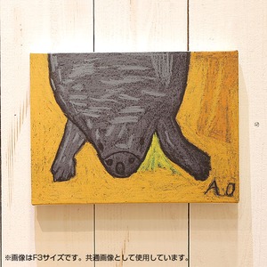アートパネル アートボード ファブリックパネル おしゃれ 【沖野あゆみ すっぽん】 サイズ：SM（227mm×158mm） 壁掛け 絵 絵画 インテリア アートフレーム