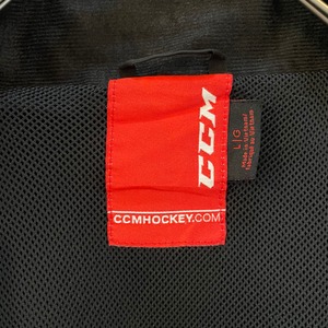【CCM Hockey】ブルゾン ジャケット 刺繍ロゴ アイスホッケー アメリカ古着