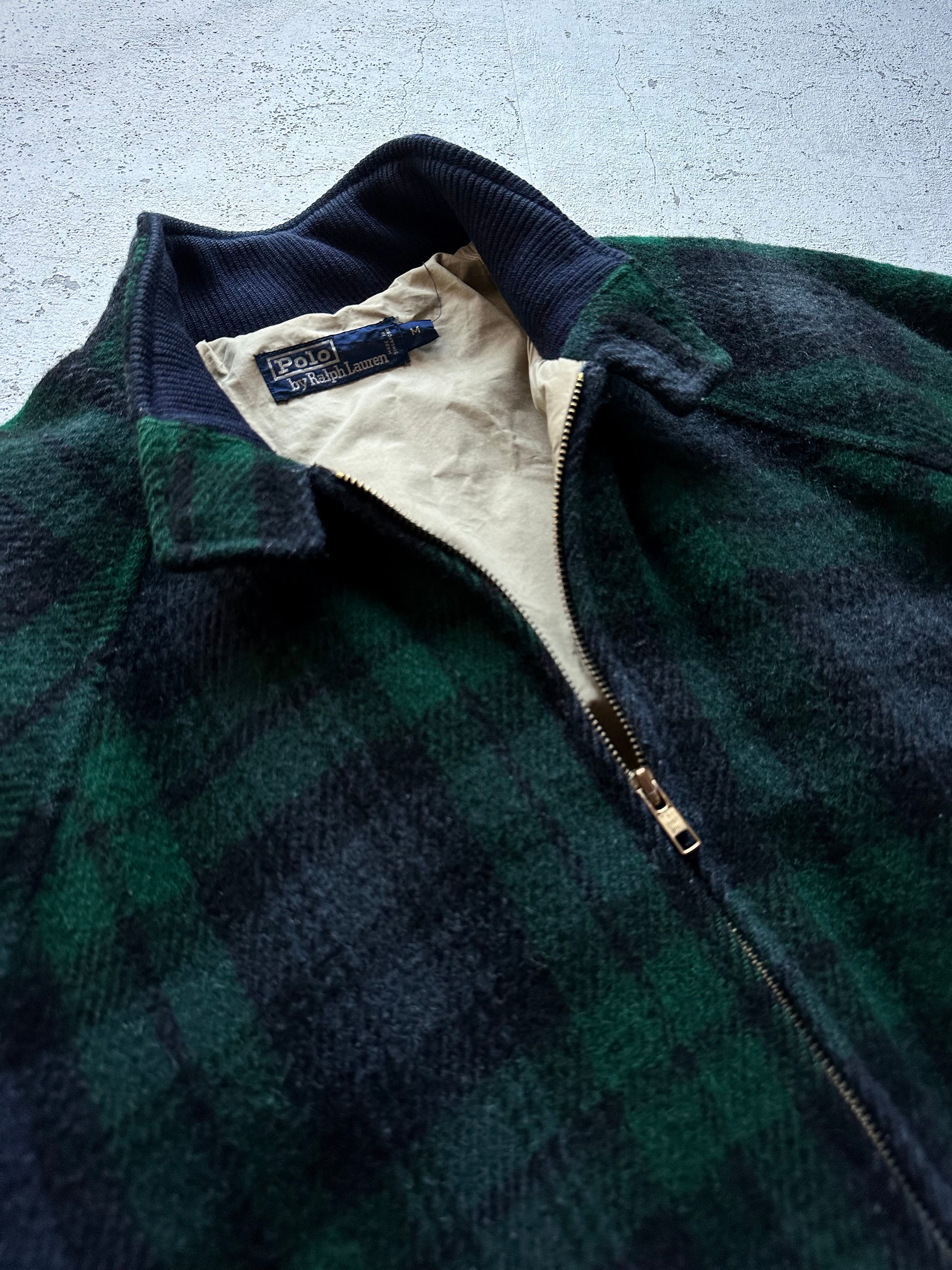 80s-90s RALPH LAUREN / BLACK WATCH WOOL G-9 HARRINGTON 80s-90s RALPH LAUREN / BLACK WATCH WOOL G-9 HARRINGTON
