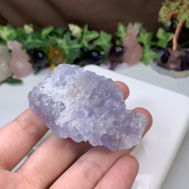 38.幻想的な色合い☆ヤオガンシャン産・パープルフローライト原石
