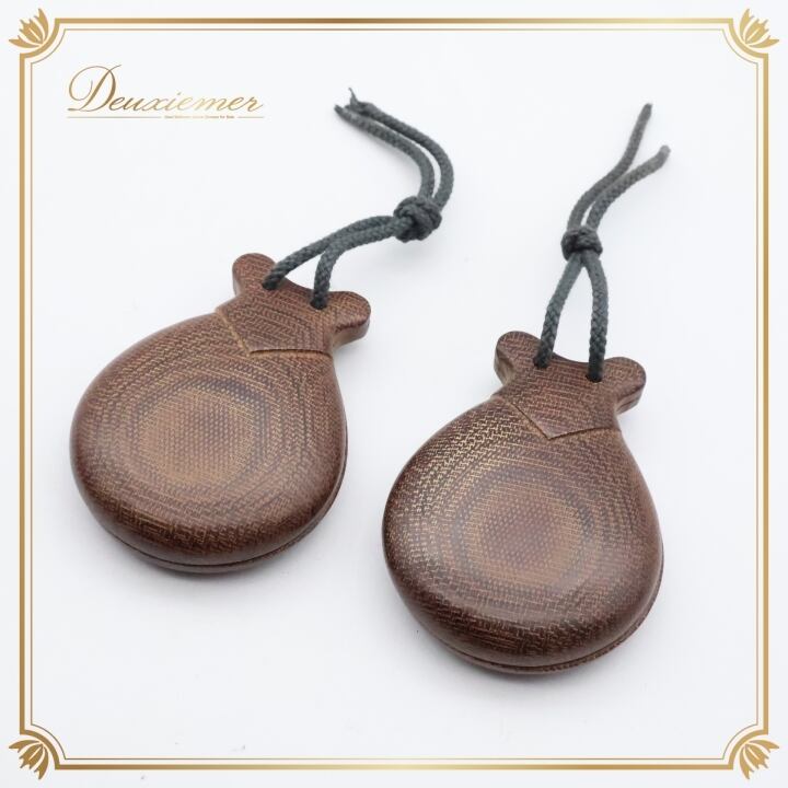 カスタネット(パリージョ)　袋付 フラメンコ 小物】グリーン HERNANDEZ パリージョ カスタネット