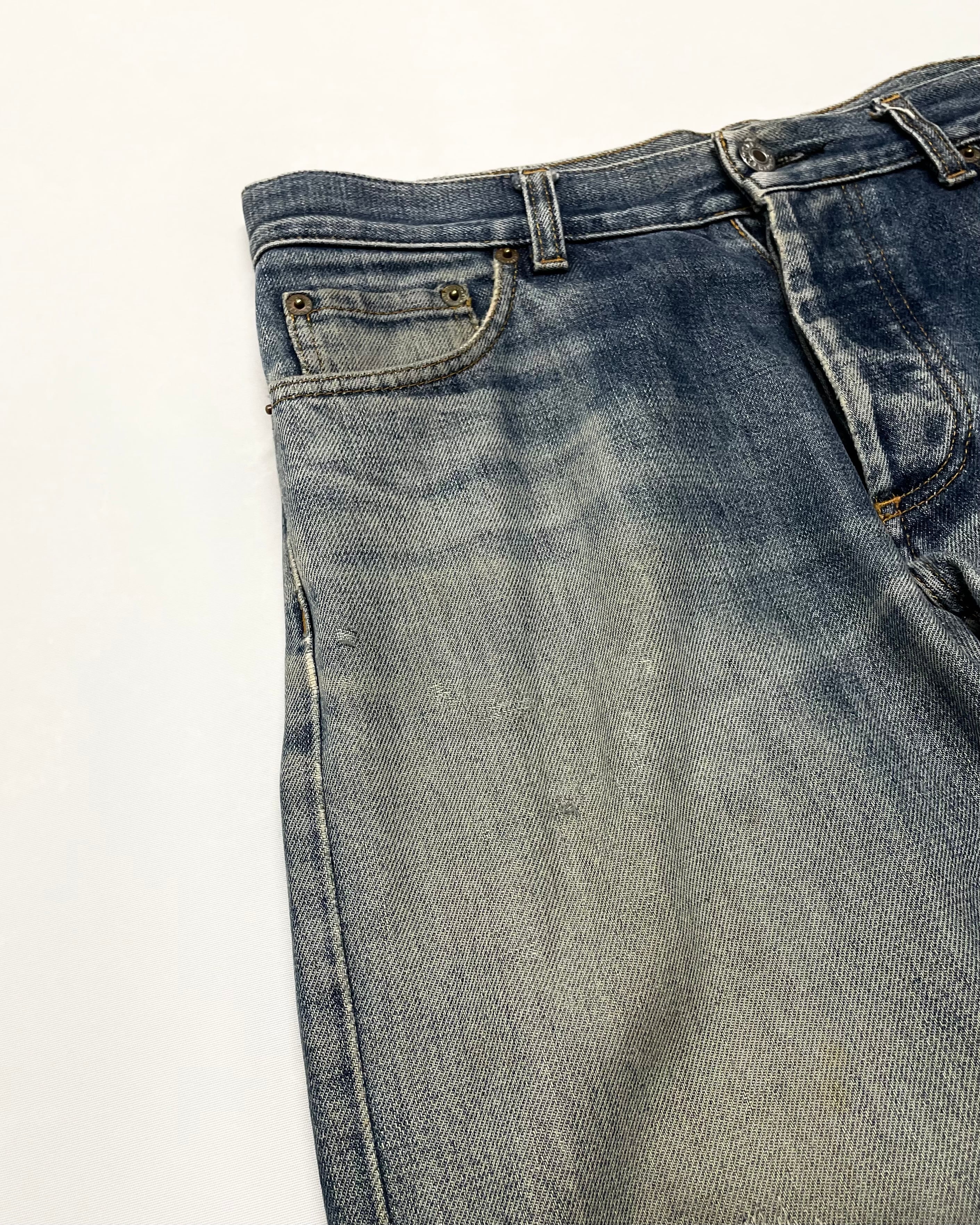 HELMUT LANG 本人期 1998年 ストレート デニム パンツ ジーンズ HELMUT LANG(ヘルムートラング) 1998 Archive Classic denim pants
