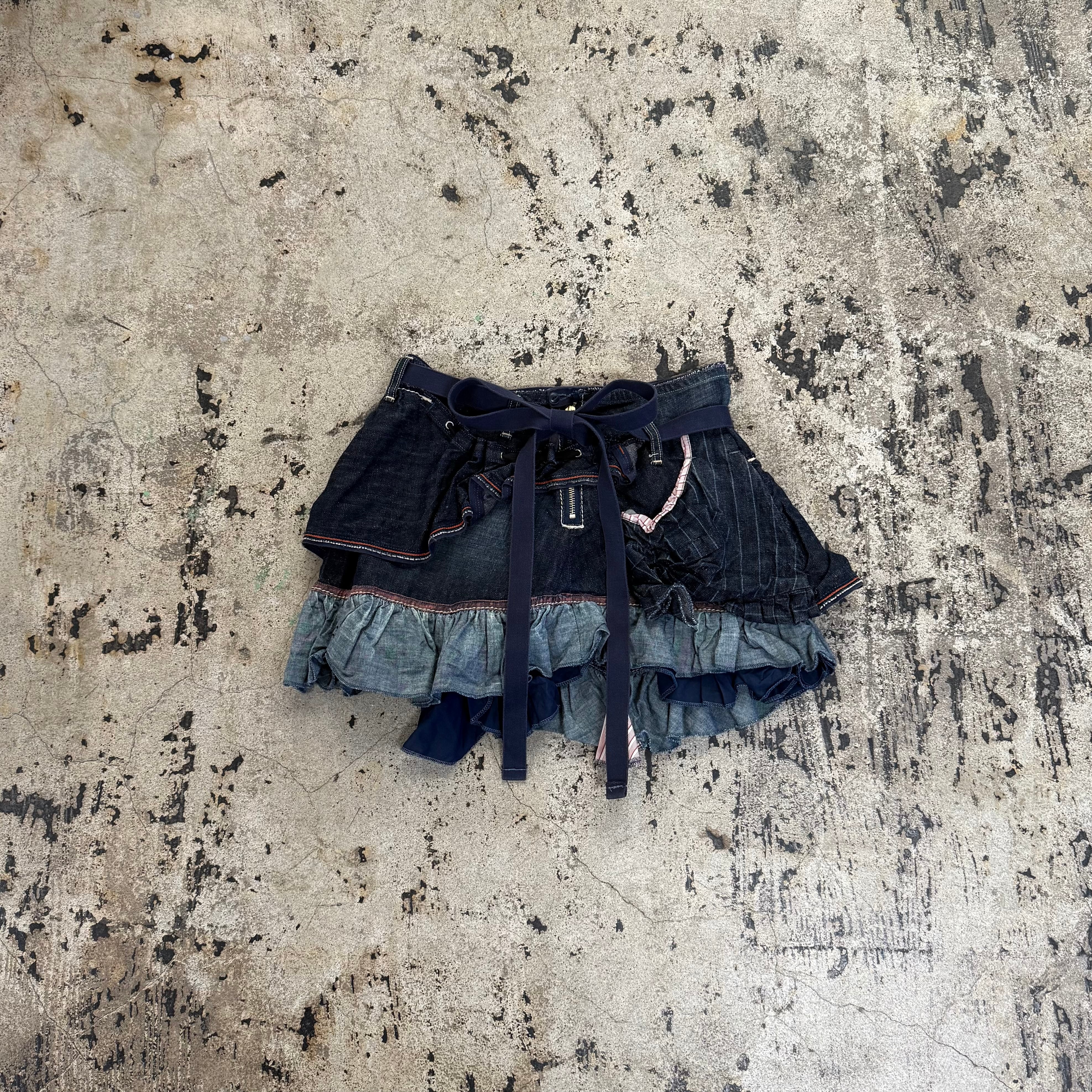 スカート MARITHE FRANCOIS GIRBAUD frill skirt 90s MARITHE + FRANCOIS GIRBAUD ZIP 3D FRILL SKIRT | GALAXIES