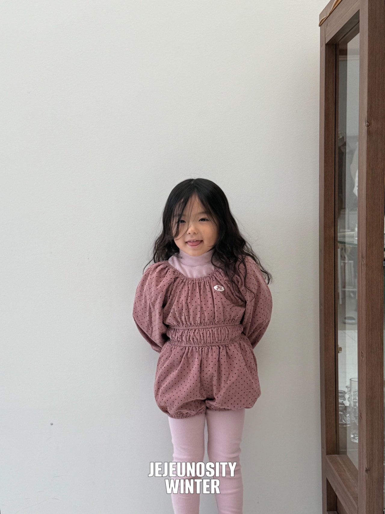 予約販売 【JEJEUNOSITY】ロオンワンピーススーツ ピンク 80〜120cm 2025 WINTER 韓国子供服