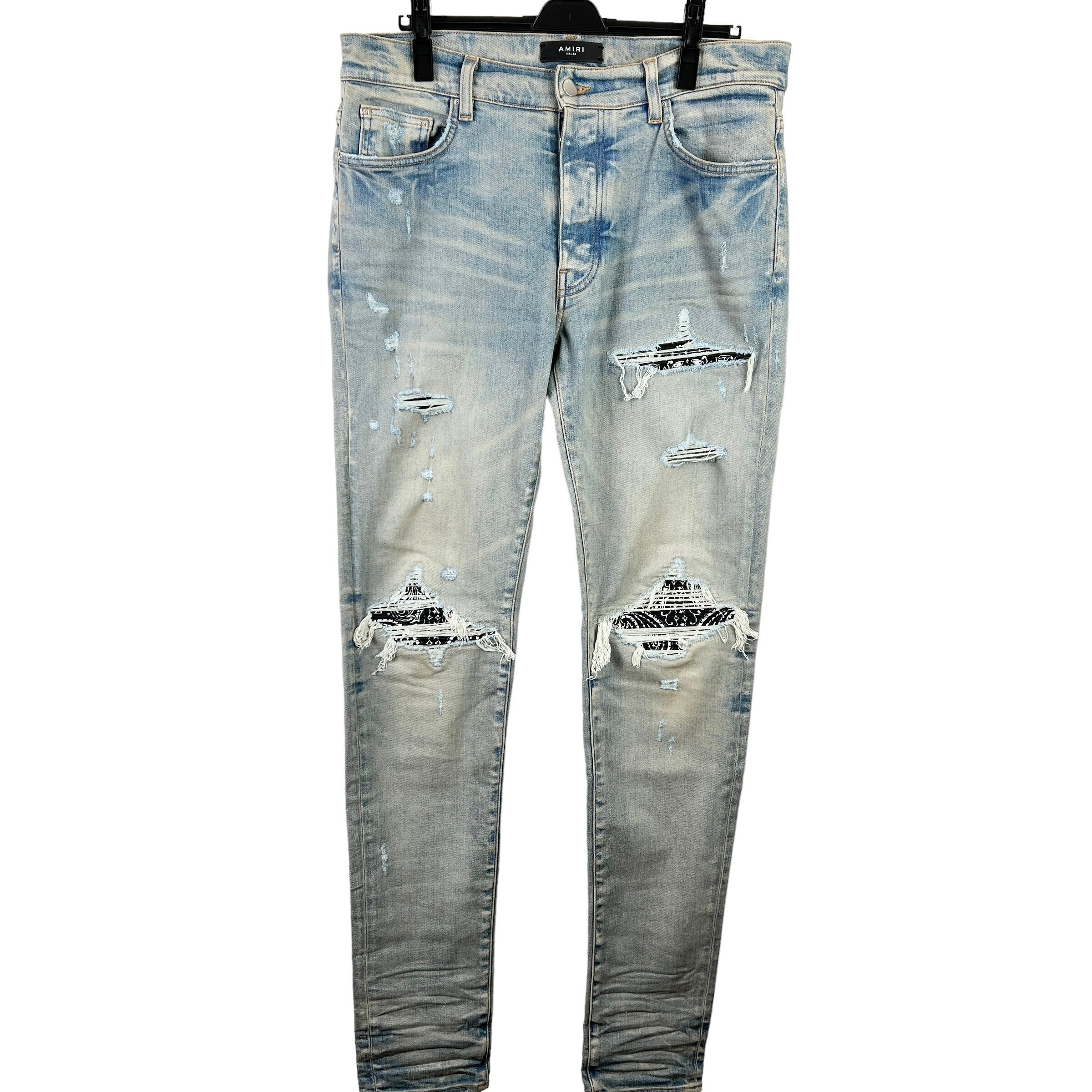 AMIRI (アミリ) Boucle MX1 / CLAY Washed Damaged Denim Pants AMIRI (アミリ) Boucle MX1 / CLAY Washed Damaged Denim Pants