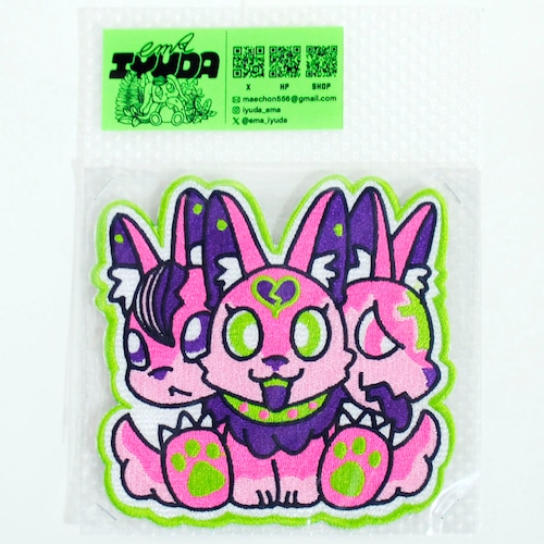 『イユダエマ』刺繍ステッカー「ケルベロス」