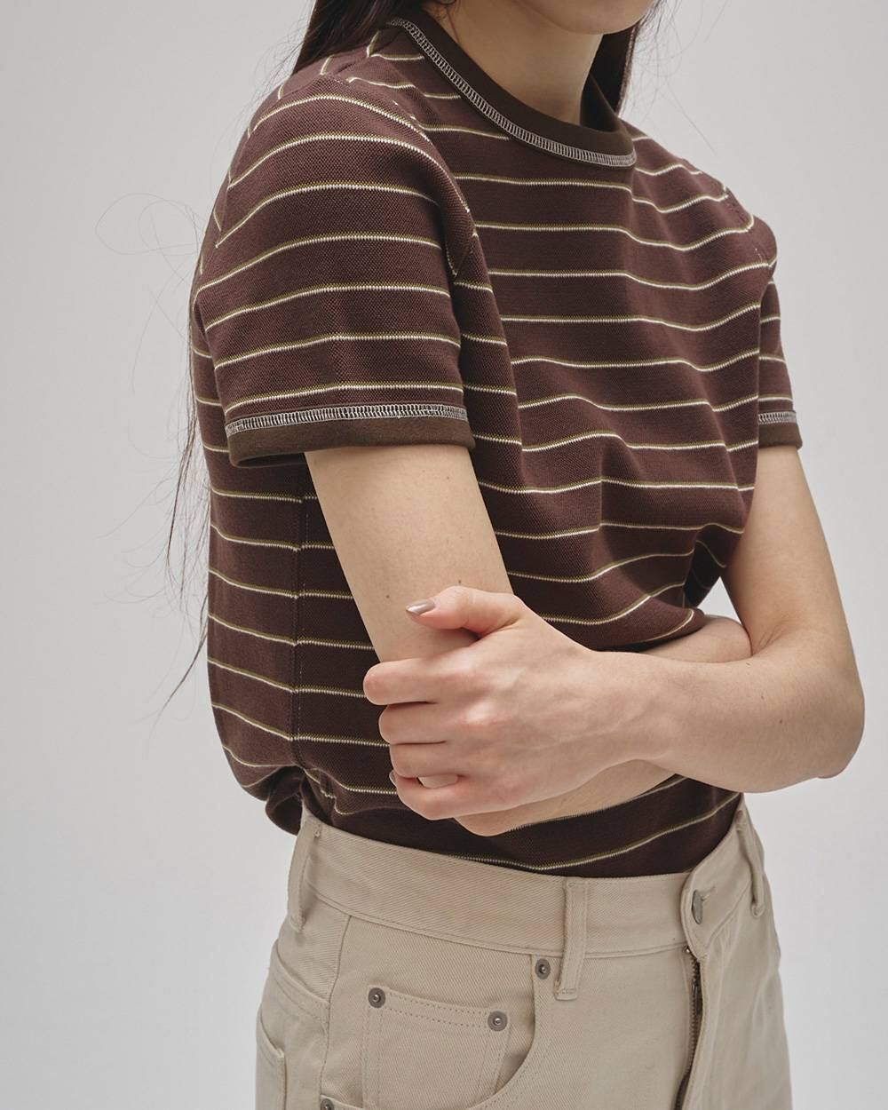 TODAYFUL トゥデイフル Border Ringer Tee (C/GRY) 12610619 | ANERCA