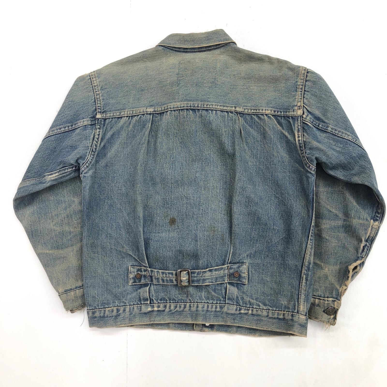 L！レミレリーフ 506XX 1st バックルバック 加工 デニムジャケット LEVI'S リーバイス 506XX 40- 50年代 デニムジャケット 1st トラッカー