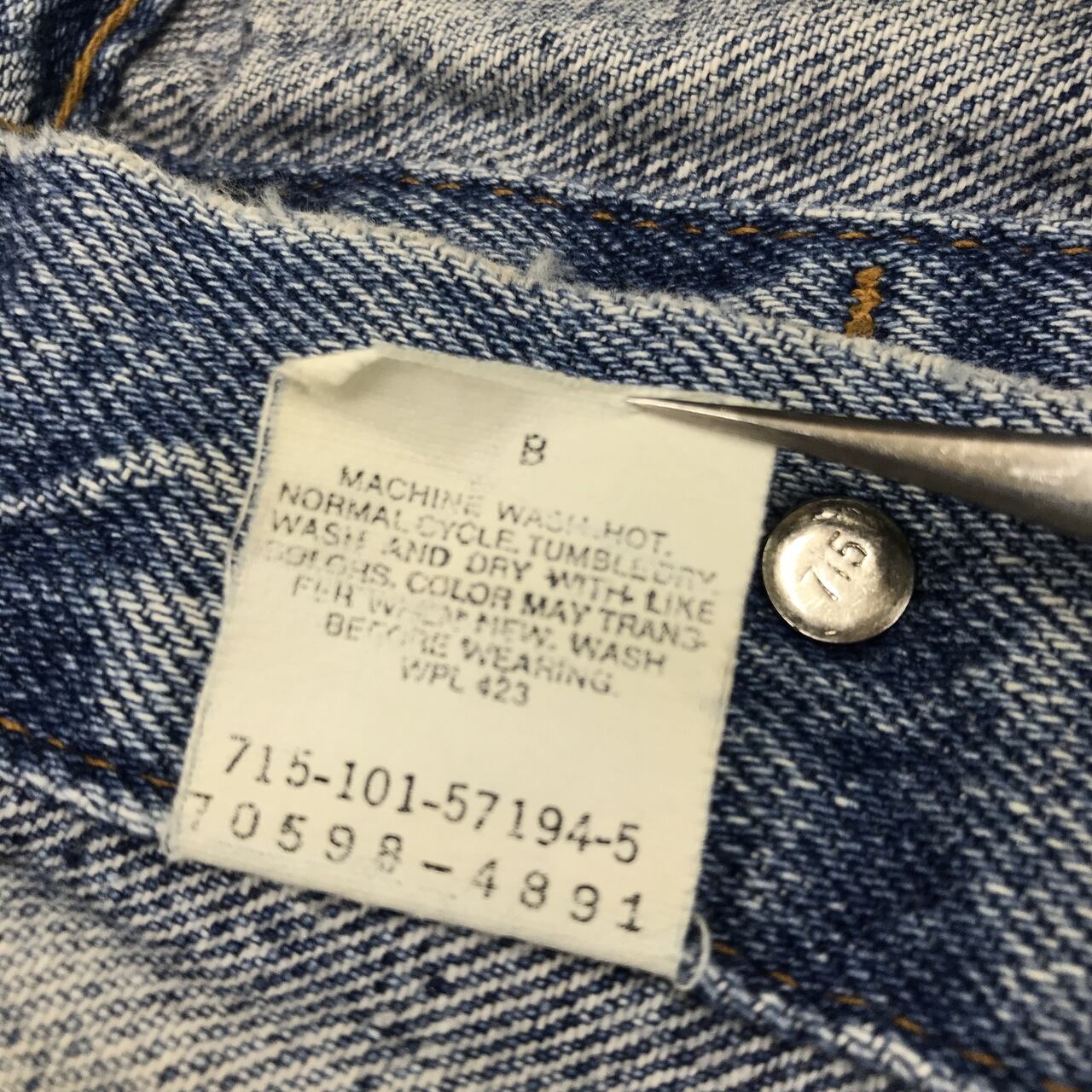 Levi's USA製 70598 4891 デカパッチ 1992年製 ワイド アウター