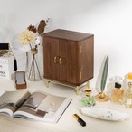 ジュエリーボックス アクセサリーケース 木製 北欧風 卓上収納 観音扉 引き出し ミニチェスト 小物入れ インテリア おしゃれ 収納ボックス