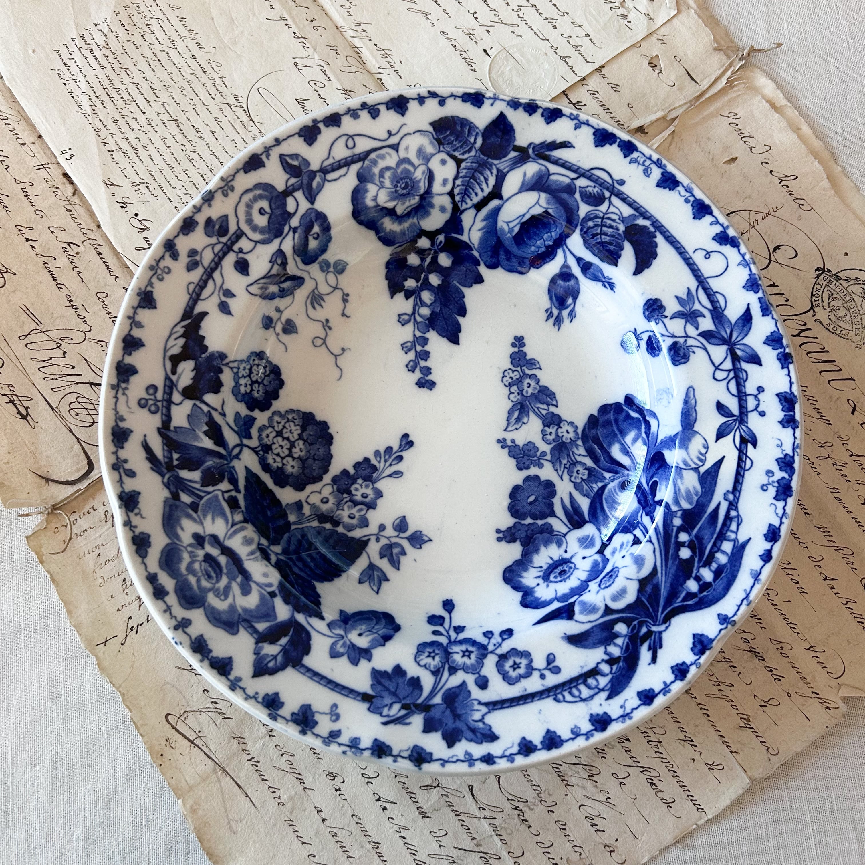 Creil montereau クレイユモントローフランスアンティークプレート Creil et Montereau (クレイユモントロー) Mignardiseプレート D