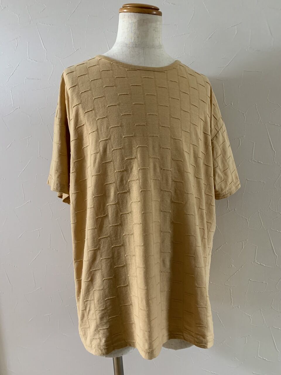 1980～90's Big Silhouette Woven Pattern Cut and Sewn
