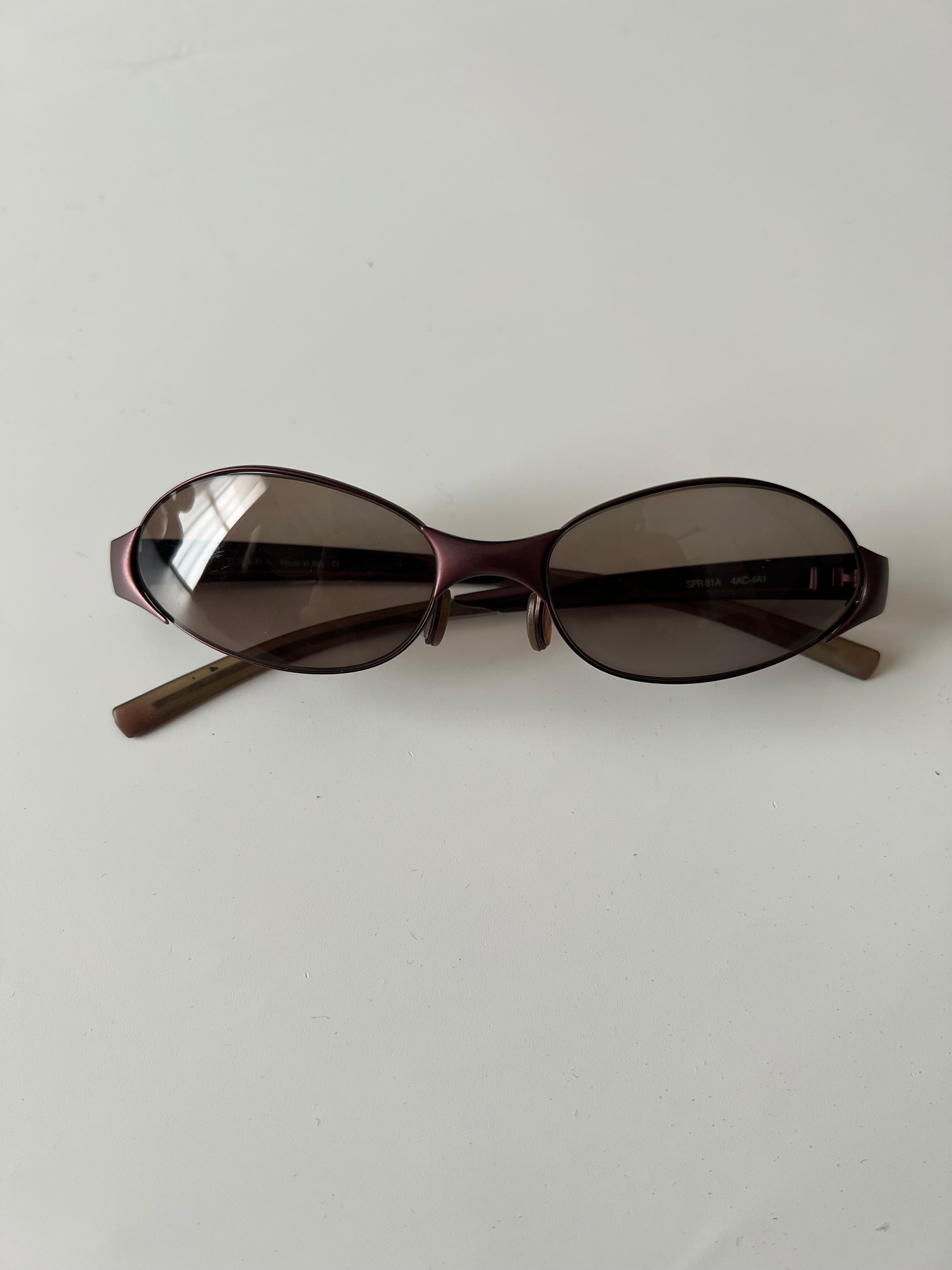 PRADA ARCHIVE METALLIC SUNGLASSES 00s | triptraproll
