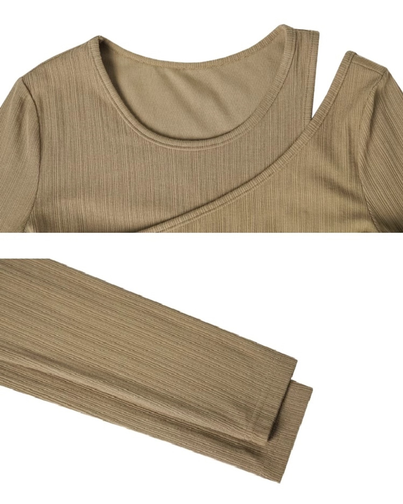 Asymmetry layered Tops T20316