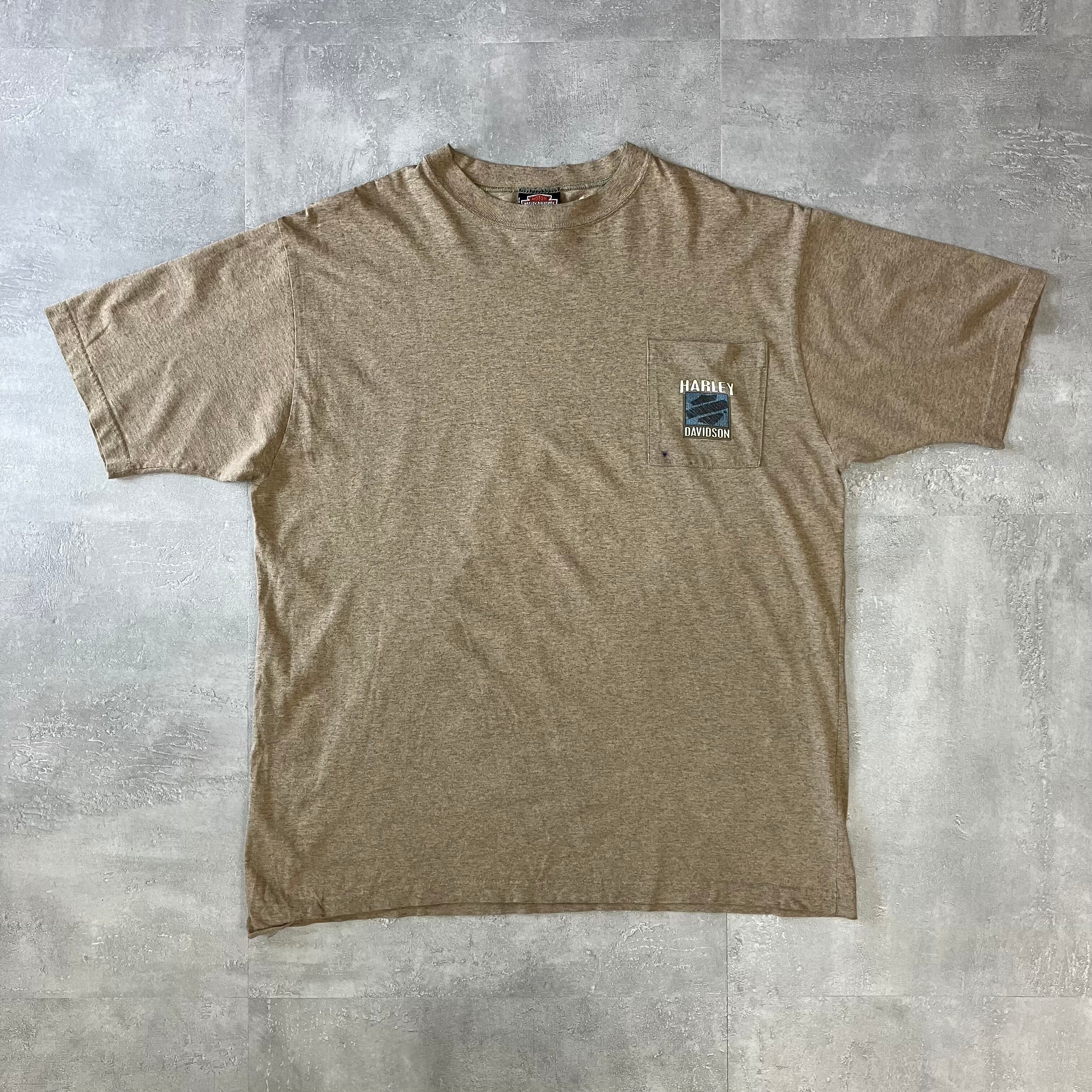 Harley-Davidson ハーレーダビッドソン 90s usa製 ポケットTee プリント XL No.2083