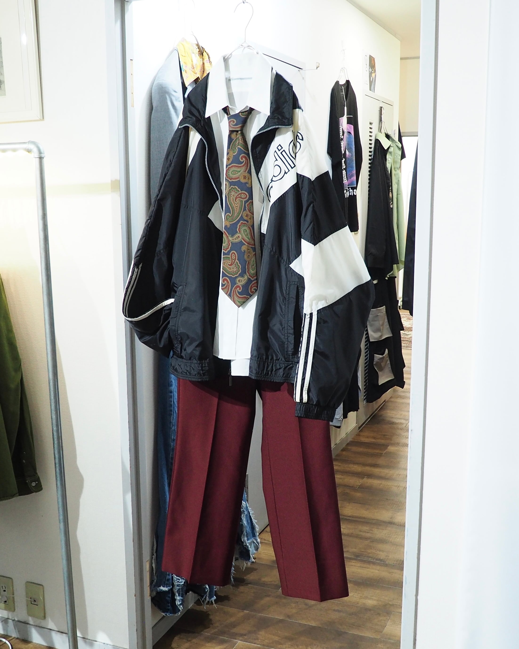 Beautiful Dark Bordeaux Color vintage Semi Flare Pants