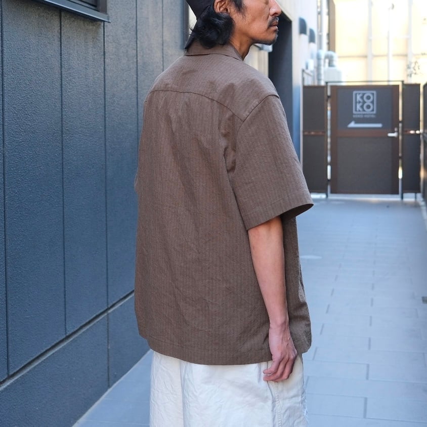 EVAN KINORI(エヴァン キノリ) / Short Sleeve Shirt Hemp Cotton