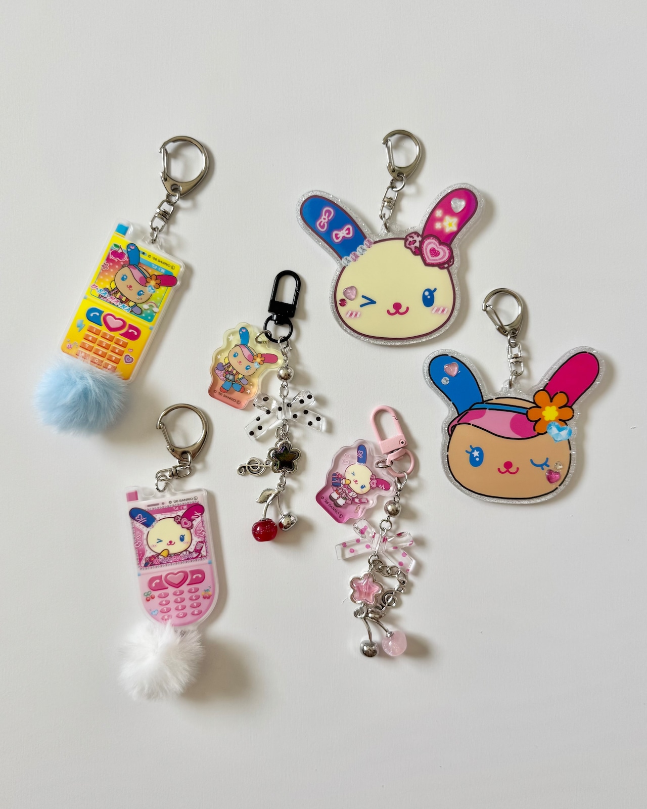ウサハナ　さくらんぼ付きキーホルダー - 2