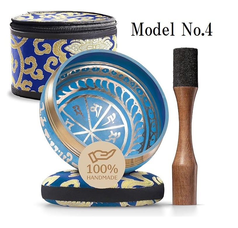 no13 チベット産 シンギングボウル 新品 チベタンボウル 24cm チベットシンギングボウルセット –Made in india 瞑想のための