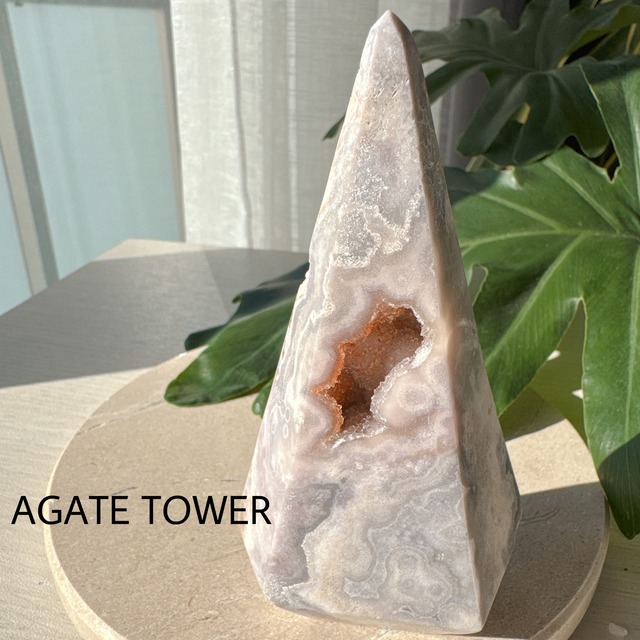 アゲートタワー　天然石