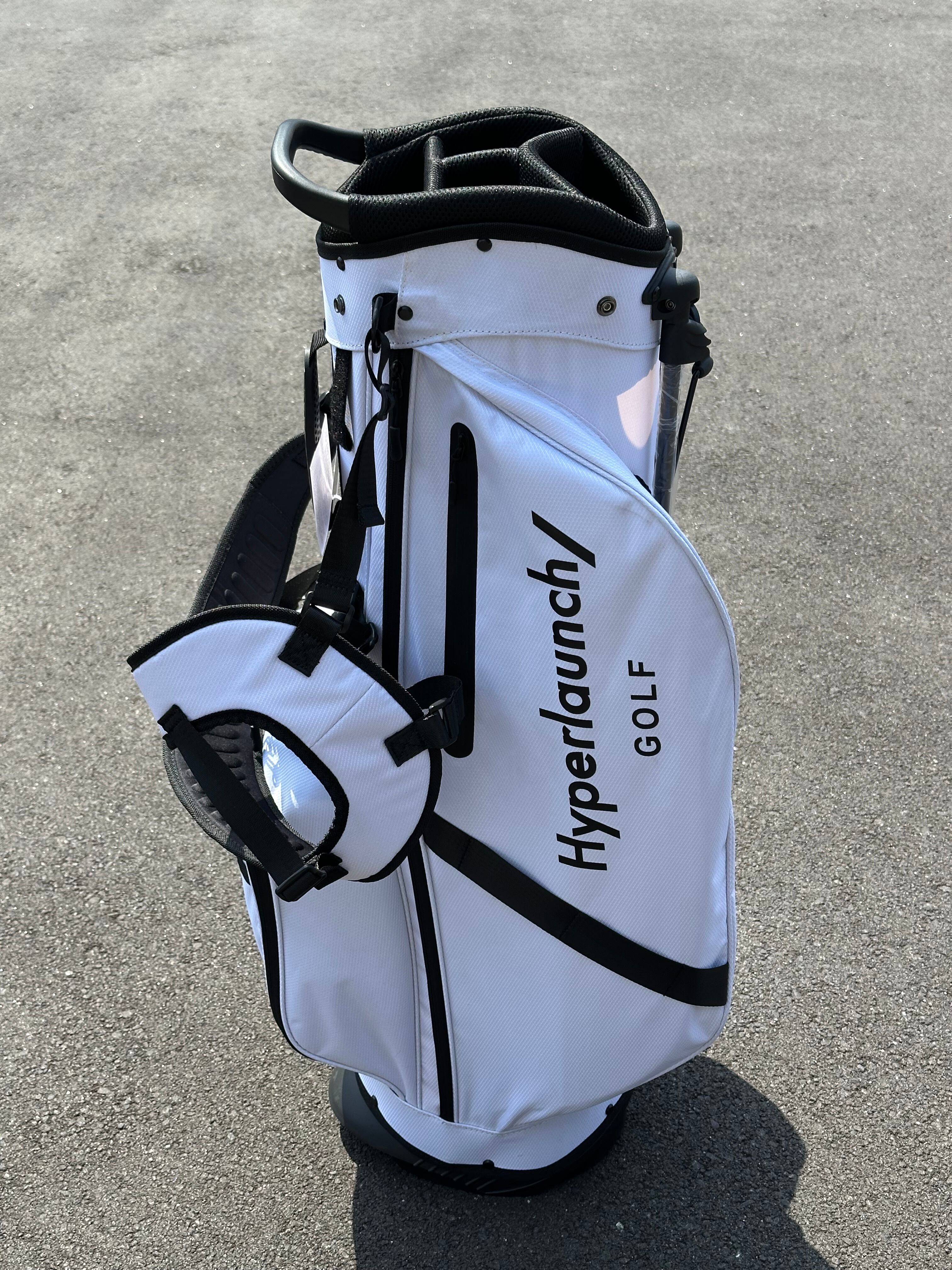 Hyperlaunch GOLF キャディバッグ ホワイト/ブラック Hyperlaunch/ GOLF キャディバッグ White | Hyperlaunch