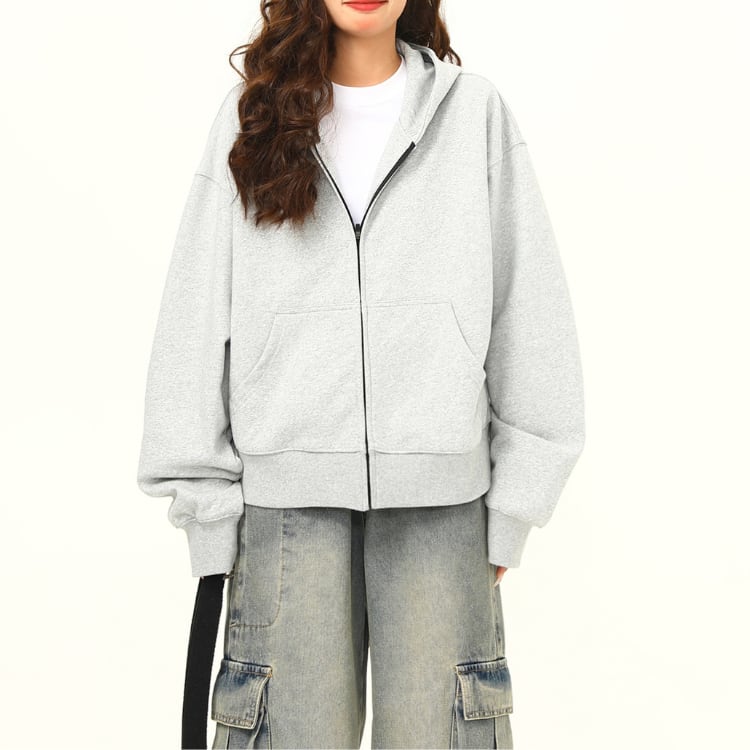 ベーシックジップアップパーカー ◆2col L00407