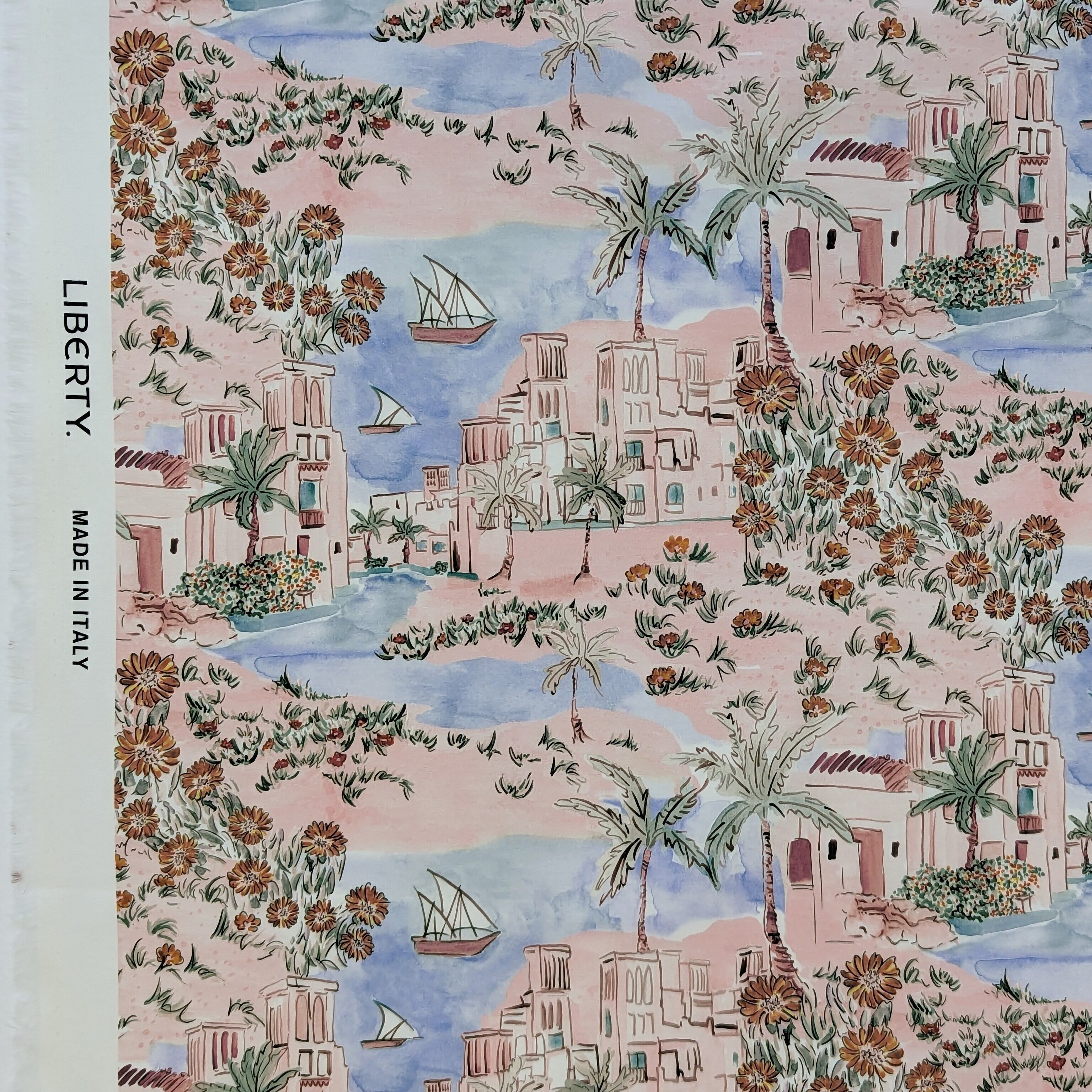 ◆輸入 リバティ LIBERTY タナローン Arabian Vista Pink アラビアンヴィスタ ピンク 約130×50cm