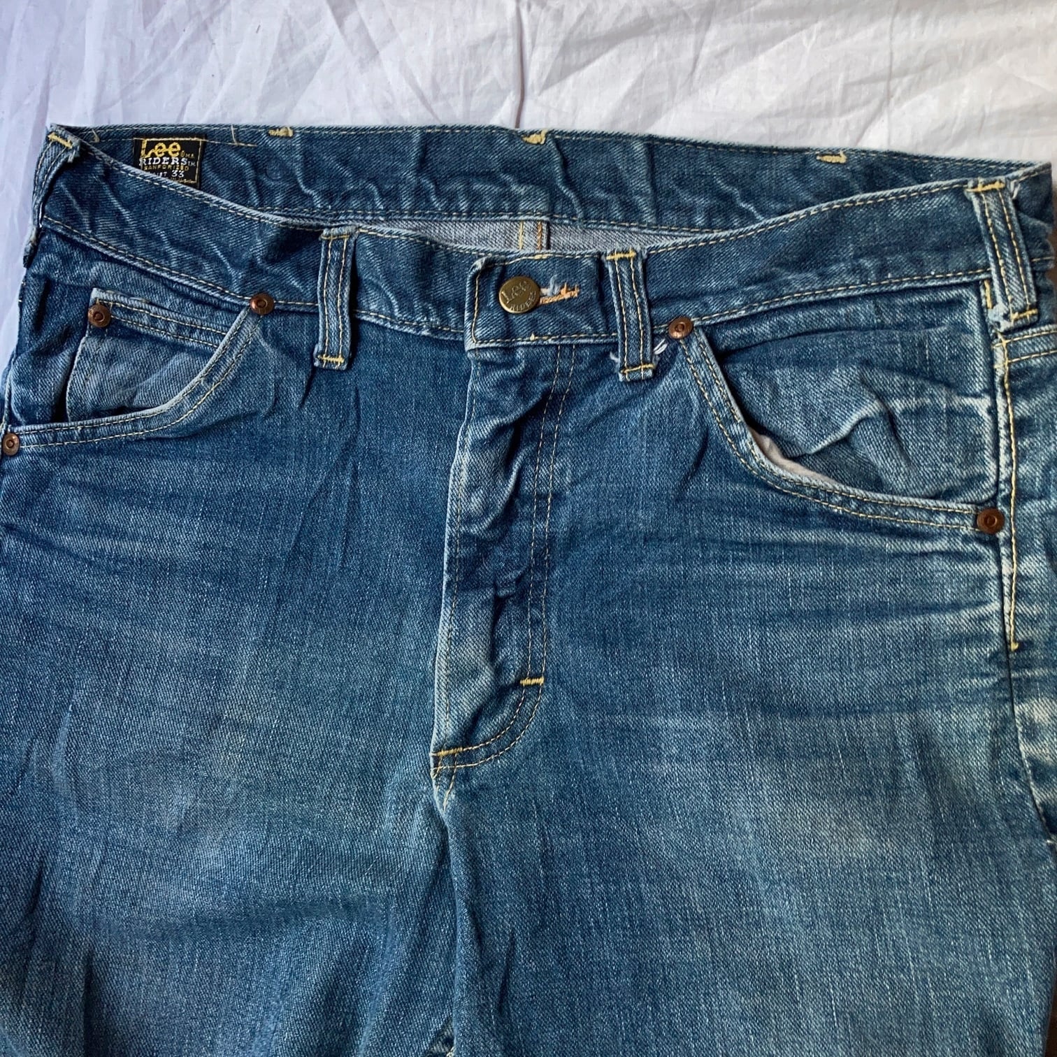 70's Lee 200 サイド黒タグ ブーツカットデニムパンツ W33 70's Lee 200 サイド黒タグ ブーツカットデニムパンツ W33