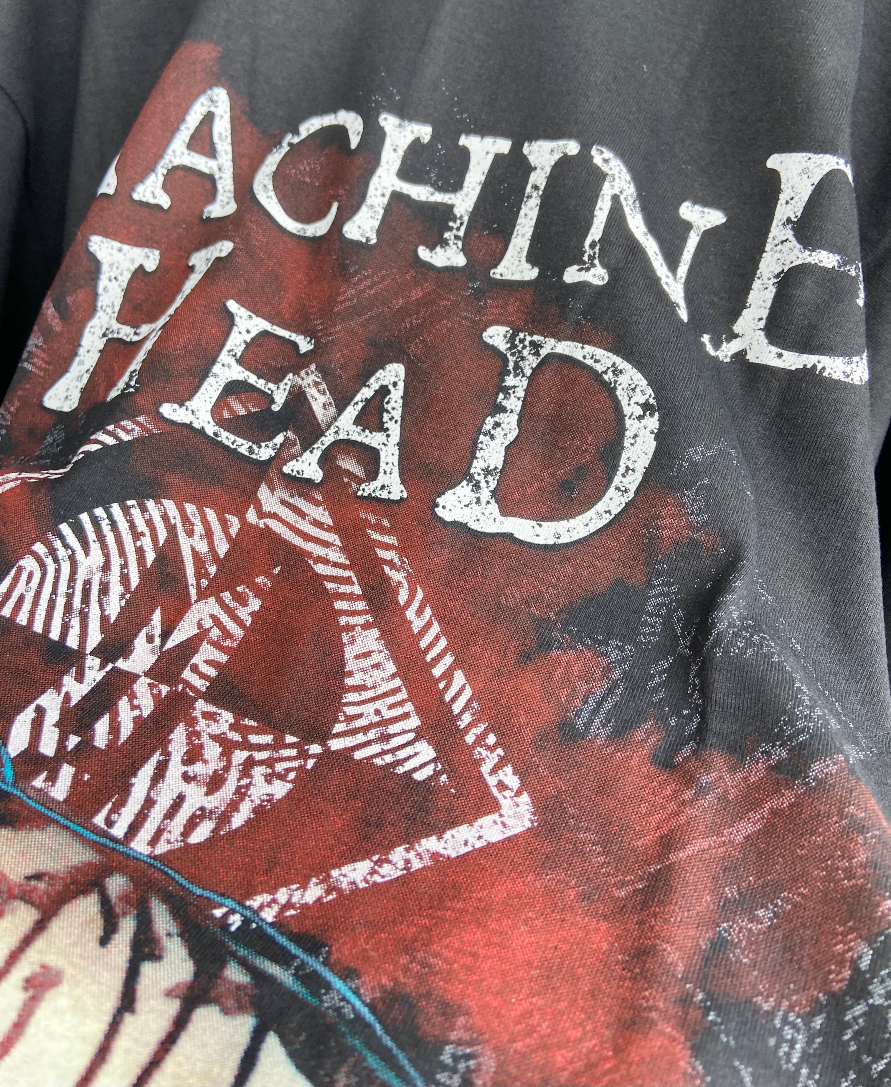 USA製 バンドTシャツ MACHINE HEAD/マシーンヘッド 両面ロゴ オーバー