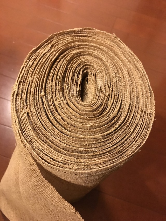 伝統工芸品 しな布（幅36.5cm）織布 ※1mよりカット販売します 