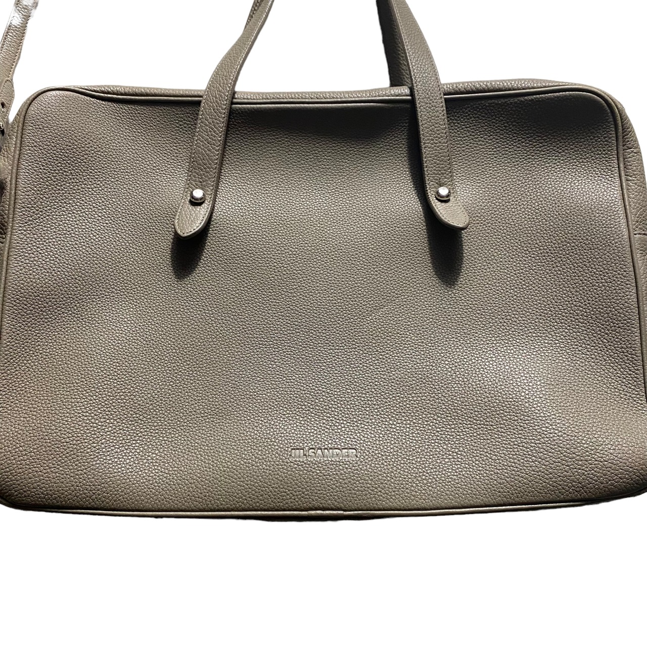 JIL SANDER gray leather bag