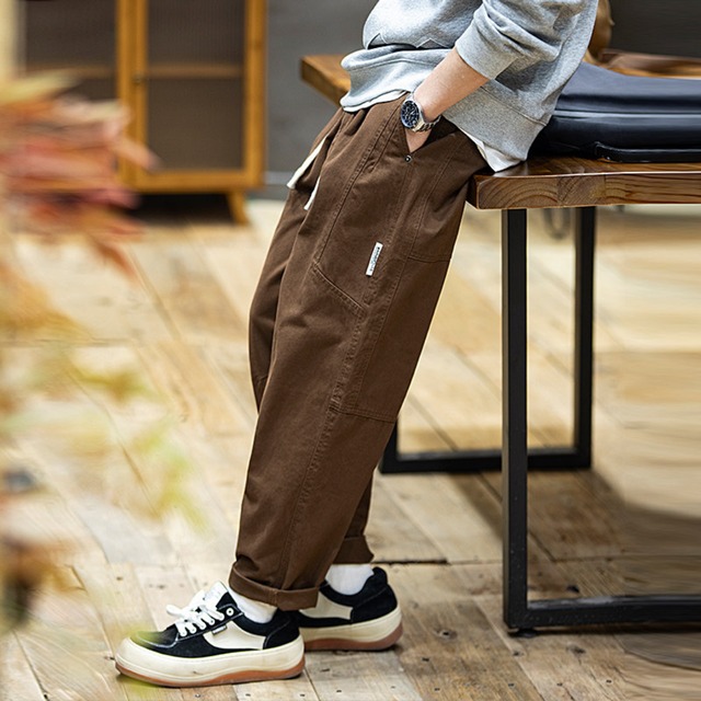 Relaxed fit versatile tapered pants(VE061)