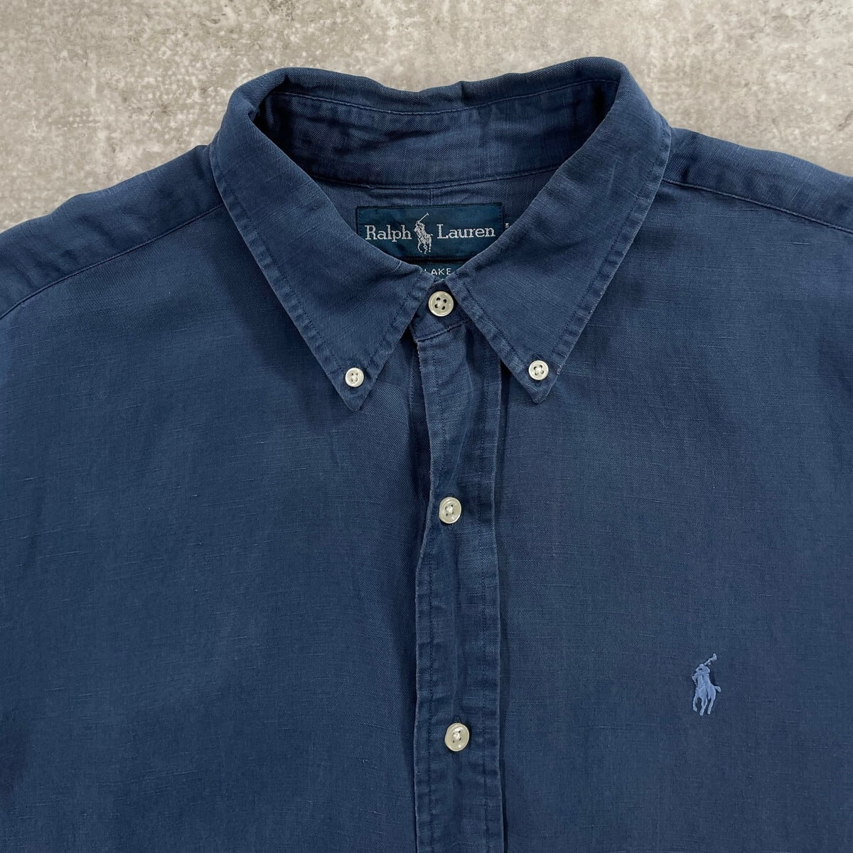 90年代 Ralph Lauren ラルフローレン BLAKE リネン×シルクシャツ