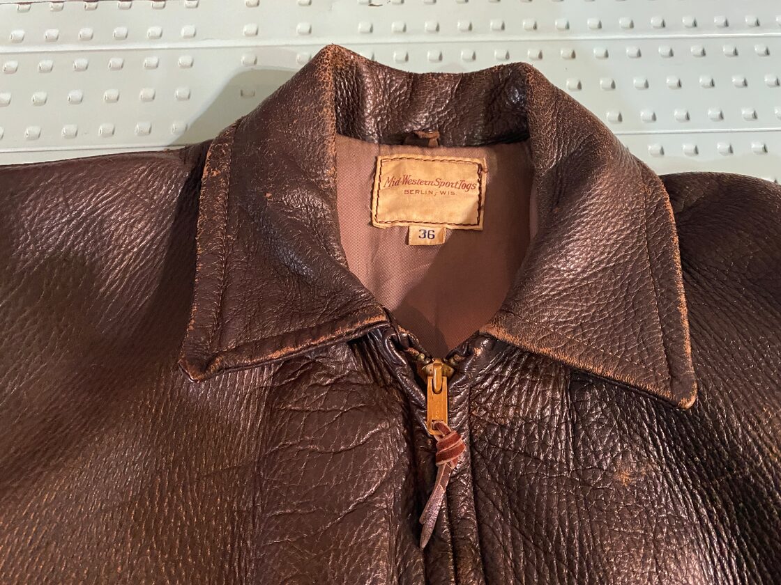Mid Western Sport Togs VINTAGE Deer Skin leather jacket 50s | Pay ID