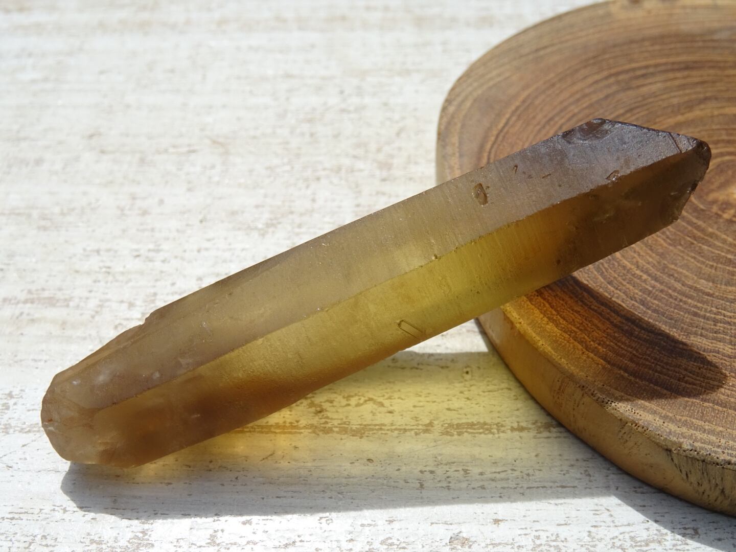 希少❣️ ザンビア産　シトリン　台座付き　ファントム　クラスター　639g ② 希少❣️ ザンビア産 シトリン 台座付き ファントム クラスター 639g