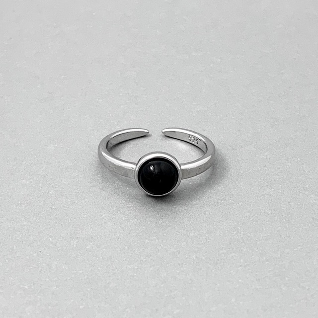 Black Enamel Ring #266