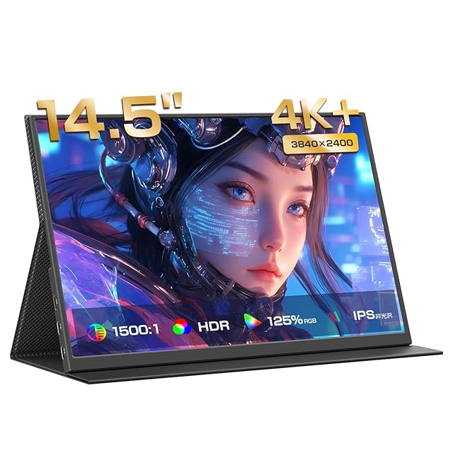Intehill モバイルモニター 14インチ 自立型 QHD 2.5K (2560x1600) 超