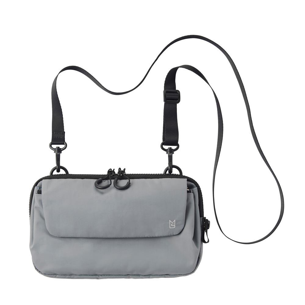 MILESTO ミレスト TROT トロット マルチショルダーバッグ グレー MLS878 / 旅行 トラベル オーガナイザー メンズ レディース