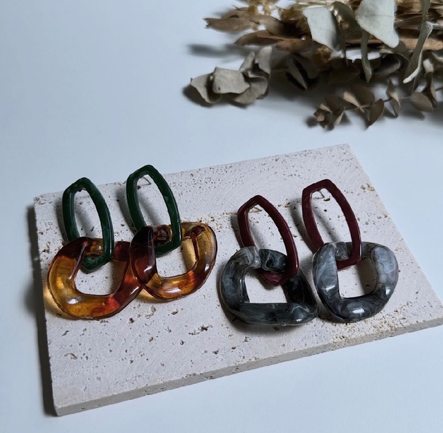 [予約販売] charmaer チャーマー　ドロップホマイカアクリルピアス　297103 (11/末入荷予定)