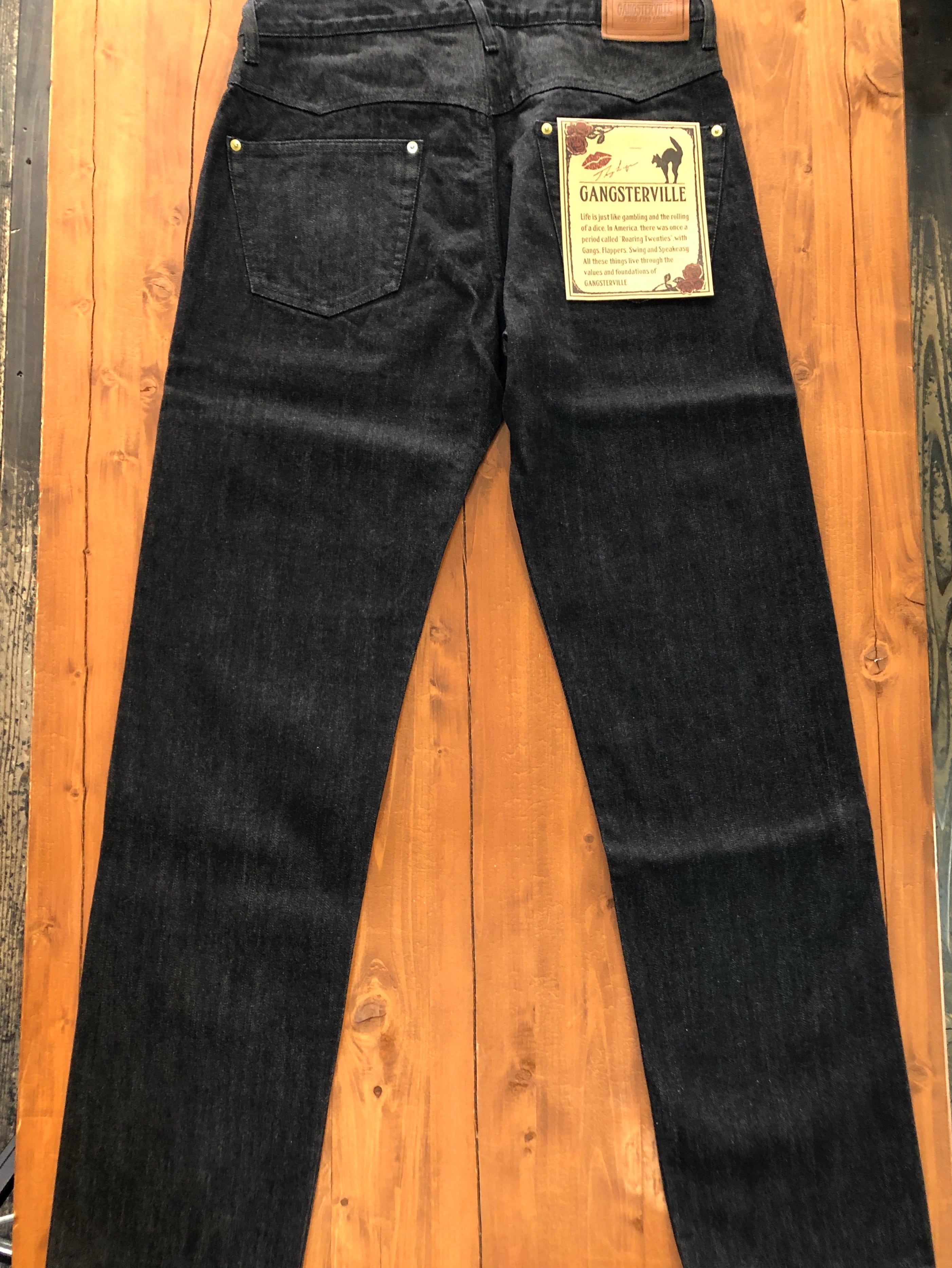 GANGSTERVILLE THUG-DENIM SLIM Lサイズ GANGSTERVILLE THUG-DENIM SLIM Lサイズ GANGSTERVILLE [-THUG - DENIM