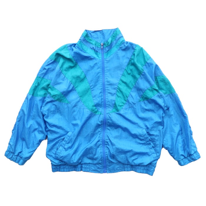 90s USA製 Surf style アノラックジャケット エメラルドブルー