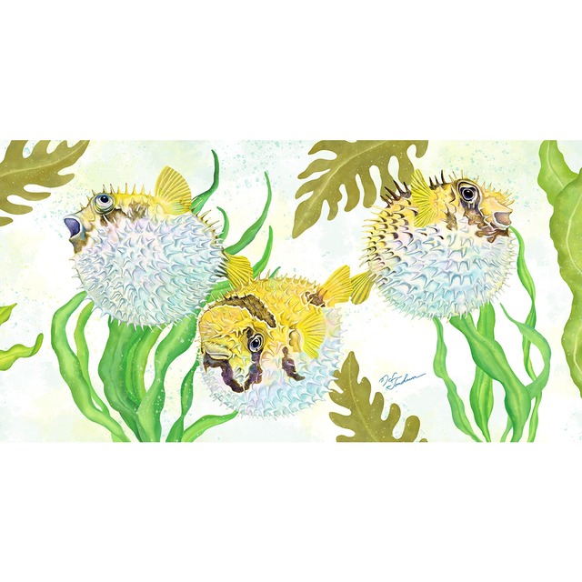 【バスタオル】ぷくぷくハリセンボン