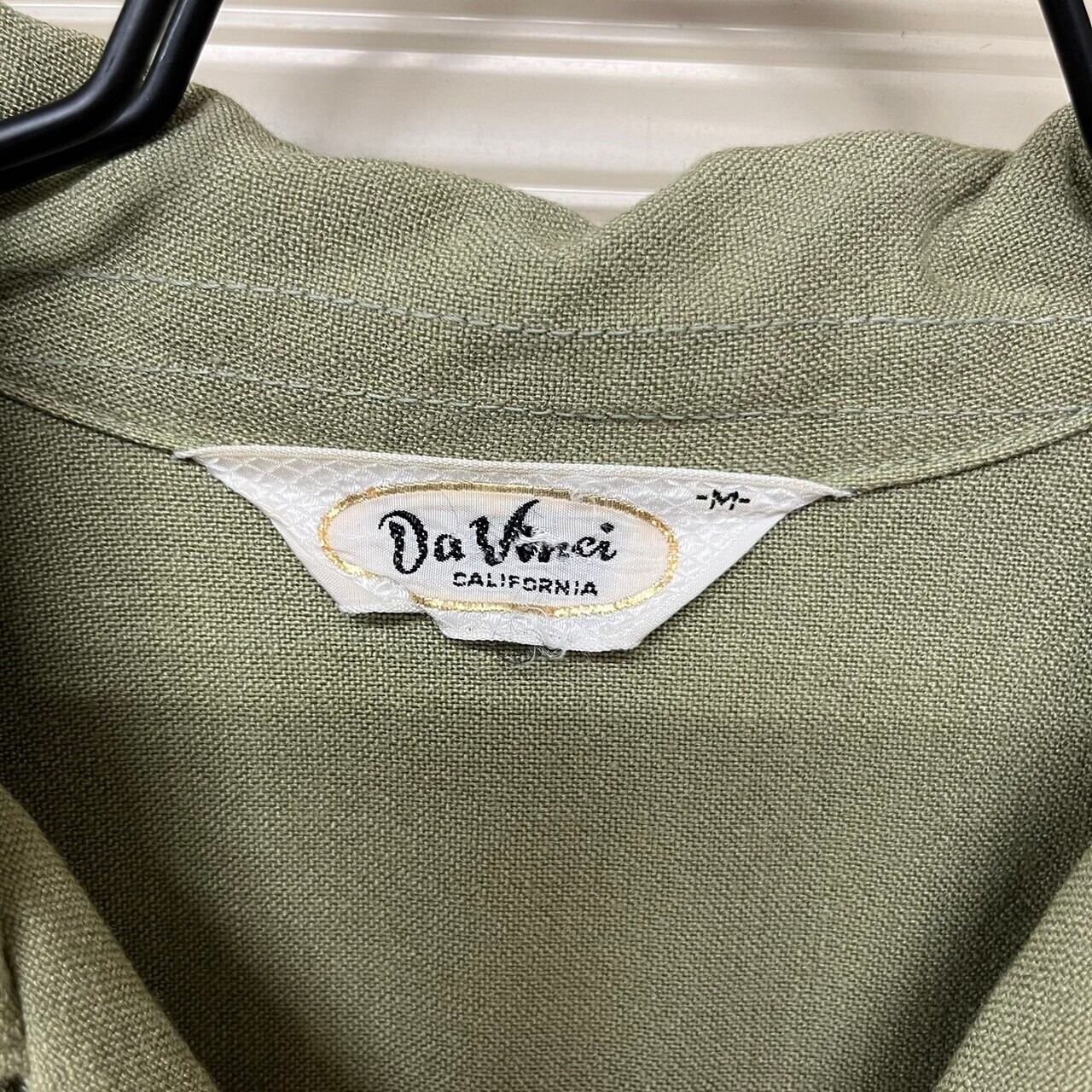 60s カリフォルニア製 オープンカラーシャツ レーヨン 半袖 刺繍 60s カリフォルニア製 オープンカラーシャツ レーヨン 半袖 刺繍