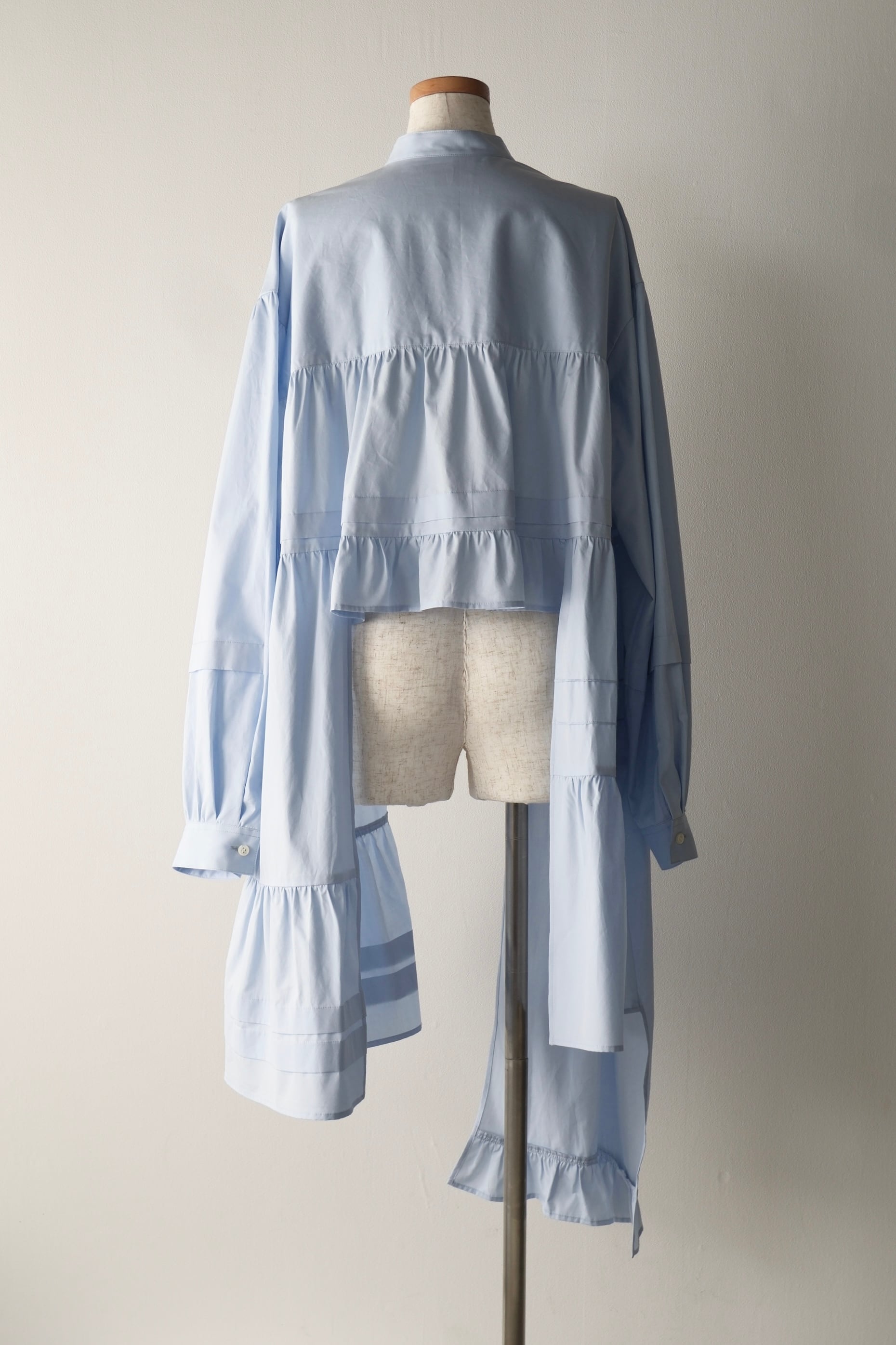RYU KAGA】Tiered shirts dress/SAX | TOLMA.