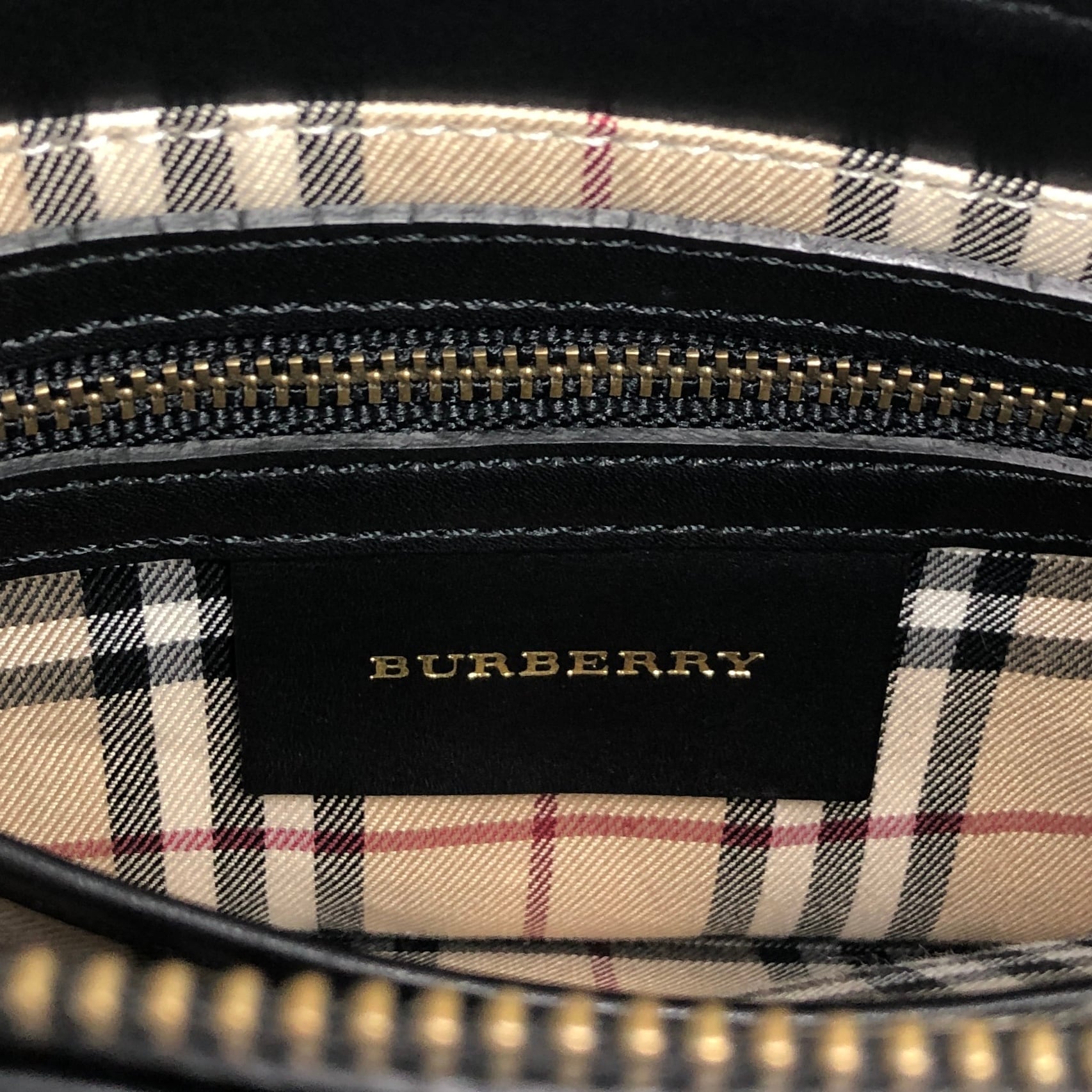 BURBERRY バーバリー ショルダーバッグ ブラック ロゴ レザー vintage
