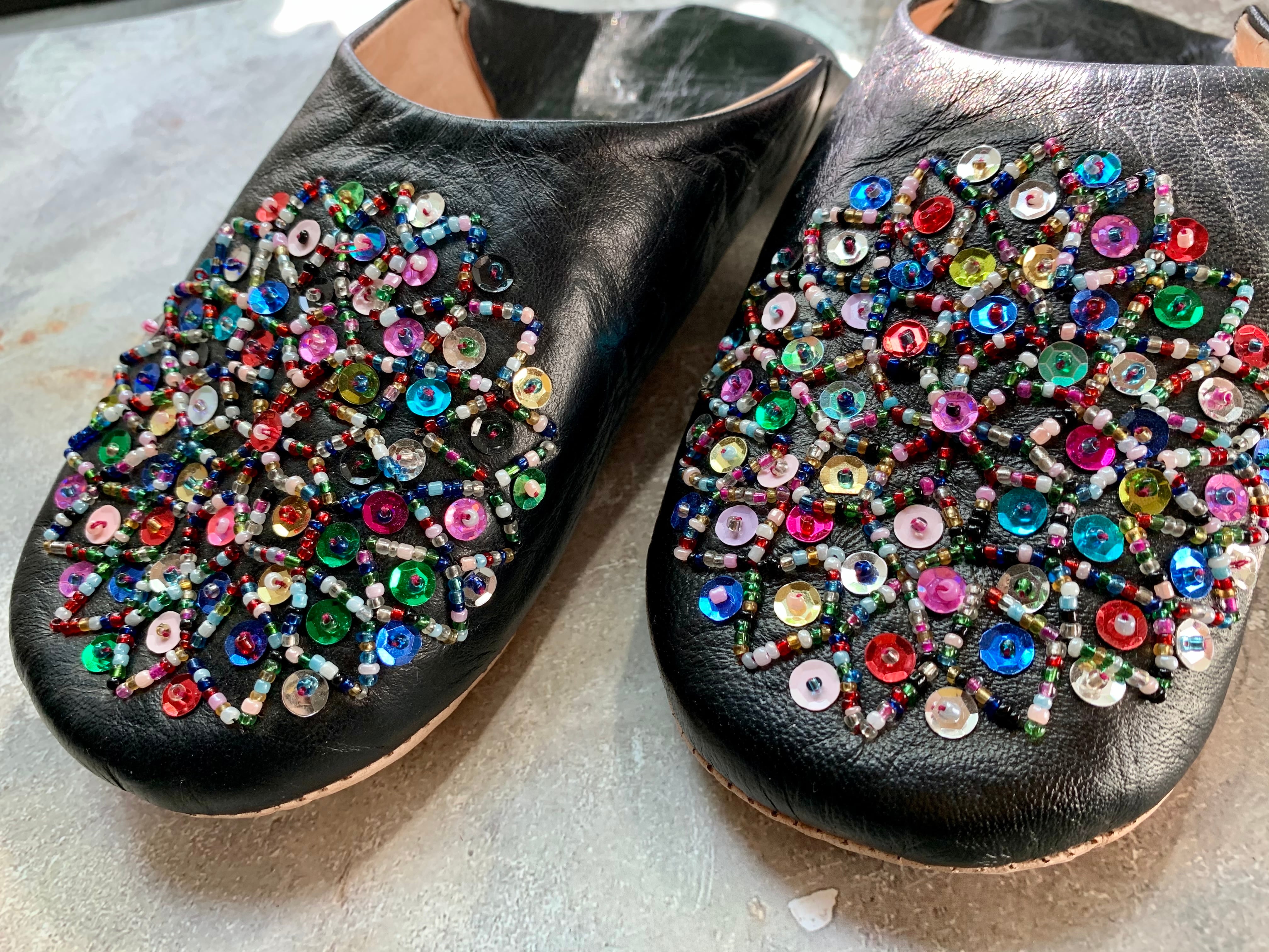 モロッコキラキラバブーシュ(カラフル)