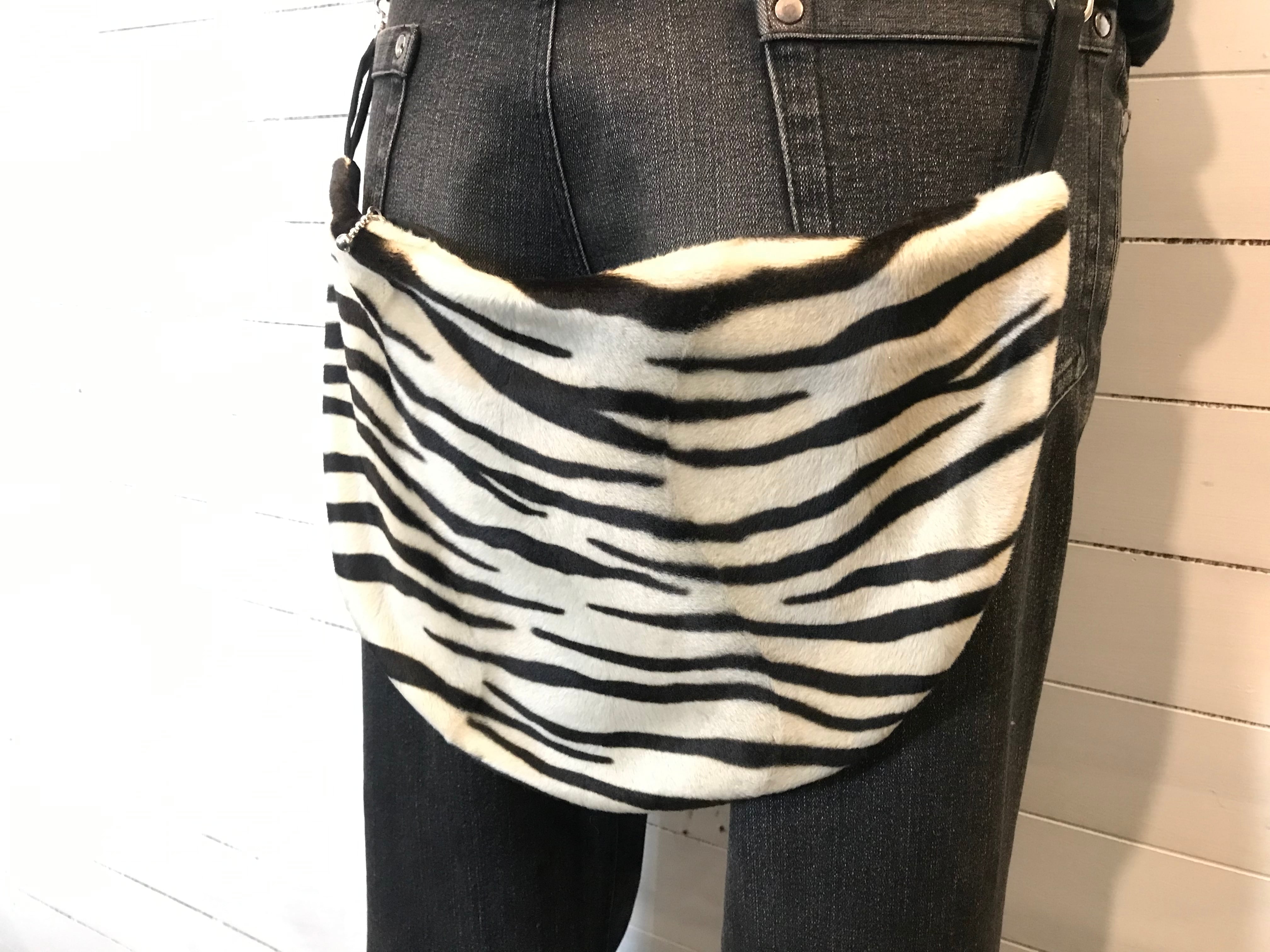 バムフラップ けつあて 尻当て バムフラップ パンク ゼブラベージュ3