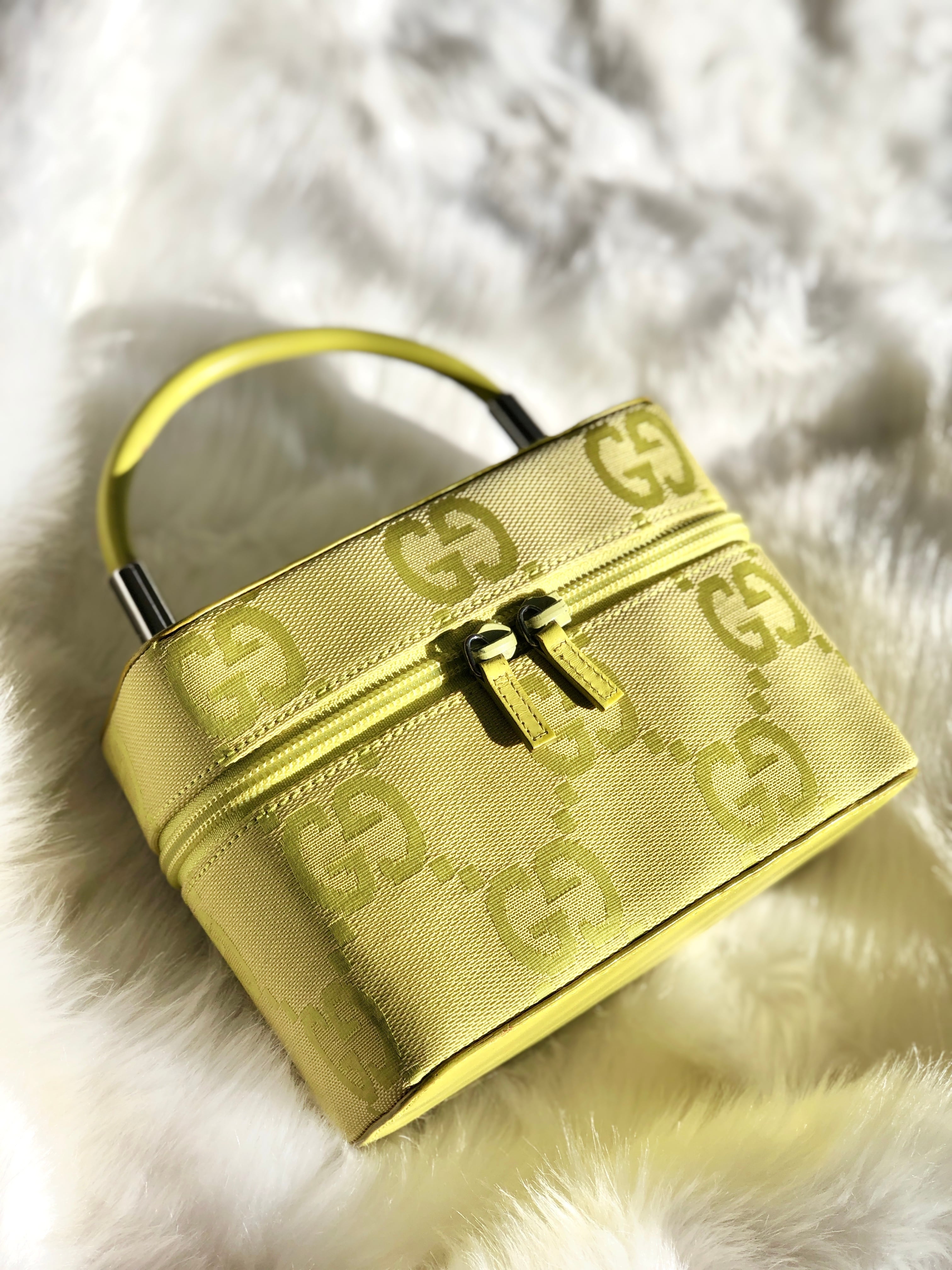 GUCCI グッチ ジャンボGG キャンバス バニティバッグ ミニバッグ 