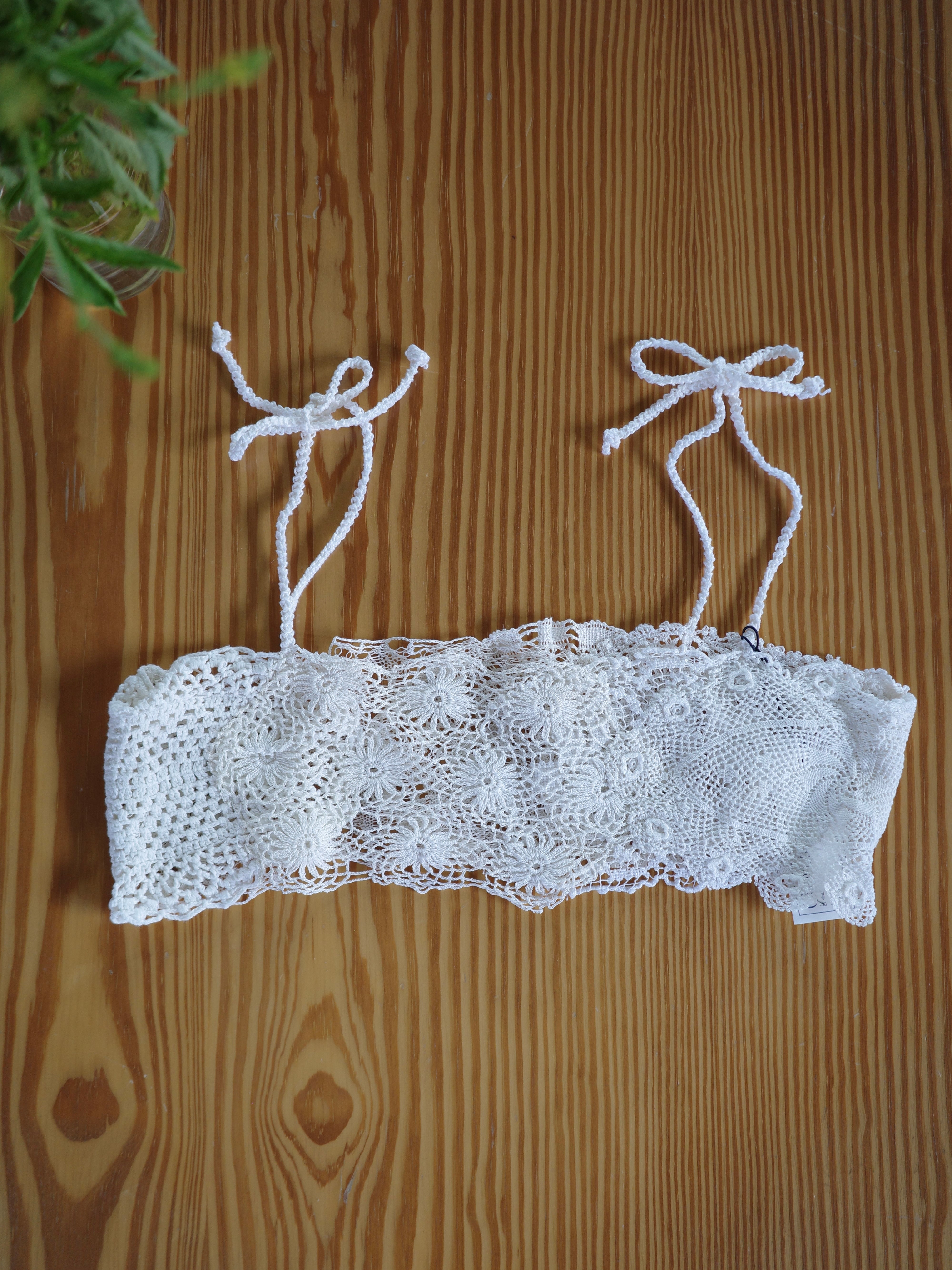 <vintage>remake lace bustier D