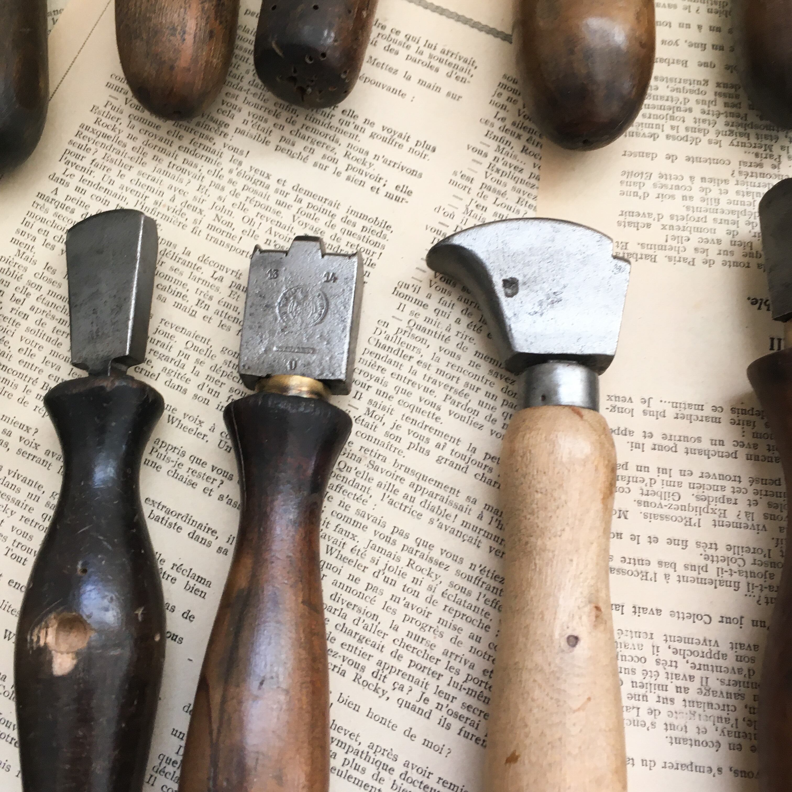 靴 工具 25点 フランス製 アンティーク ビンテージ 修理 職人 靴職人